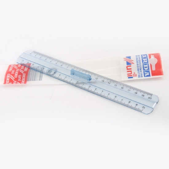 Arda 34868  Righello Doppiodecimetro Uni 283SS  20 cm con impugnatura - 1