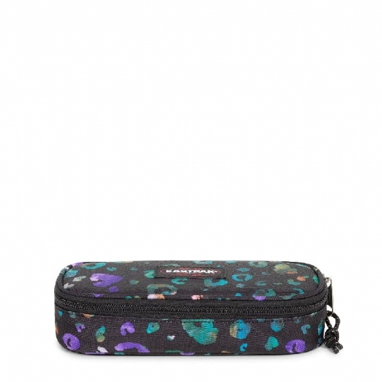 Eastpak Astuccio Ovale Oval Single 6O5 Beastimal Black Colore Nero a macchie Rosa Arancione Bianco Verde Marrone Viola Azzurro - 1