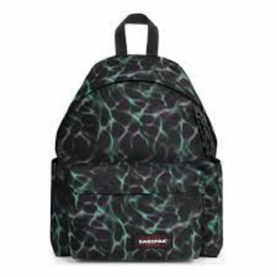 Eastpak Zaino Padded Day Pak r  7S2 Liquit Black  Colore Nero con Linee Ondulate Viola Giallo Verde  - 1