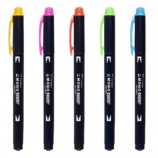 Evidenziatori a Doppia Punta  Mono Edge Tombow Colori Assortiti - 1