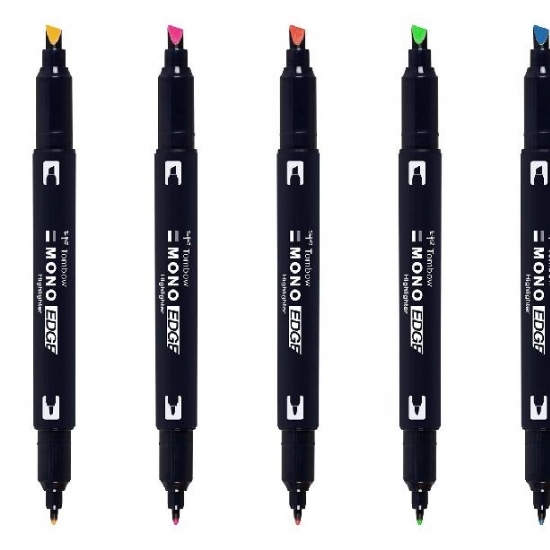 Evidenziatori a Doppia Punta  Mono Edge Tombow Colori Assortiti - 2