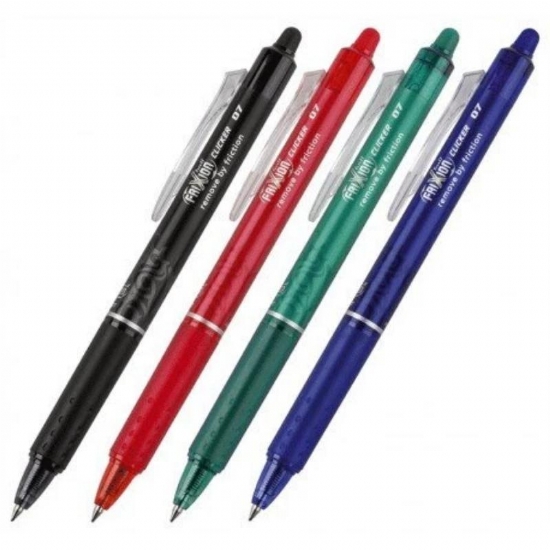 Frixion Pilot  penna gel cancellabile clip Blu Rossa Nera Verde con gomma - 1