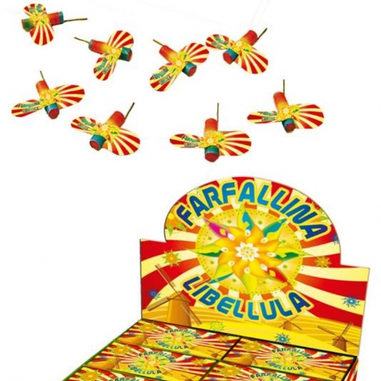  Fuochi Artificio Farfallina Libellula 12 Pezzi per Matrimoni Compleanni Feste Natale  - 1