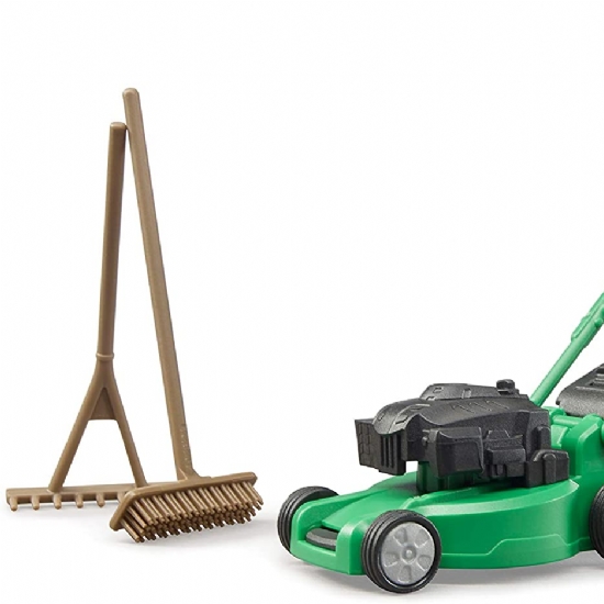 Giardiniere con attrezzatura Bruder 62103 Verde Marrone Nero Beige - Modellino Bambino - 1
