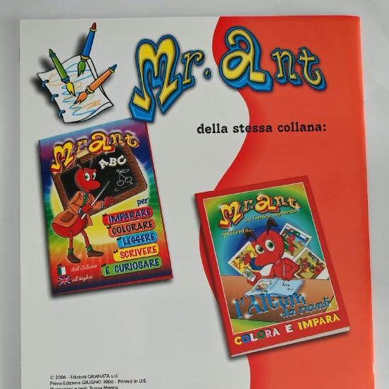 Gioca e Colora con Mr Ant Album da Colorare per Bambini  Copertina Flessibile Granata - 2