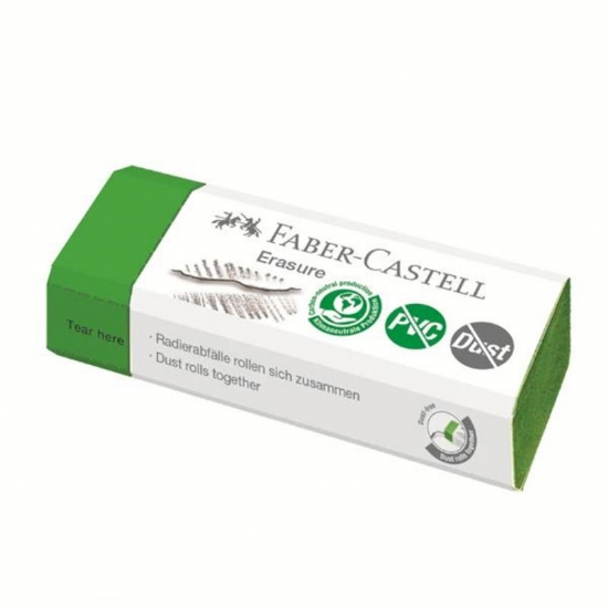 Gomma Verde Faber Castell Erasure PVC Free Dust Free - 1