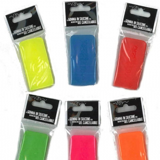 Gomma in Siicone Riscrivi Osama per Gel Cancellabile Colori Fluo Assortiti - 1