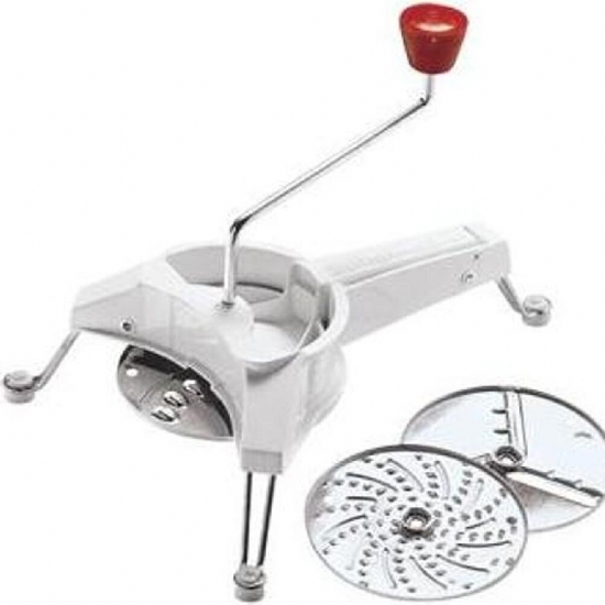 Grattuggia Manuale Vintage Mouli Julienne Moulinex  modello K10110 con 3 Dischi Intercambiabili - 1