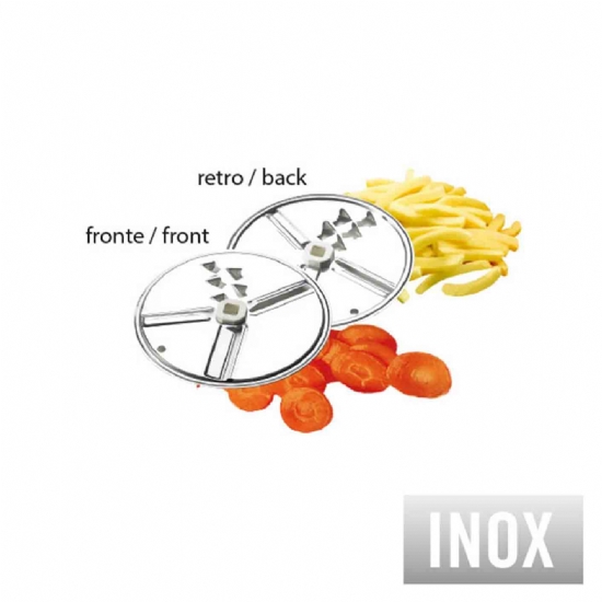 Grattugia Manuale Per Carote Verdure Formaggio Rigamonti Super Shred 2000 - Con 3 Dischi in Acciaio Inox Per Tagliare alla Julienne  - 2