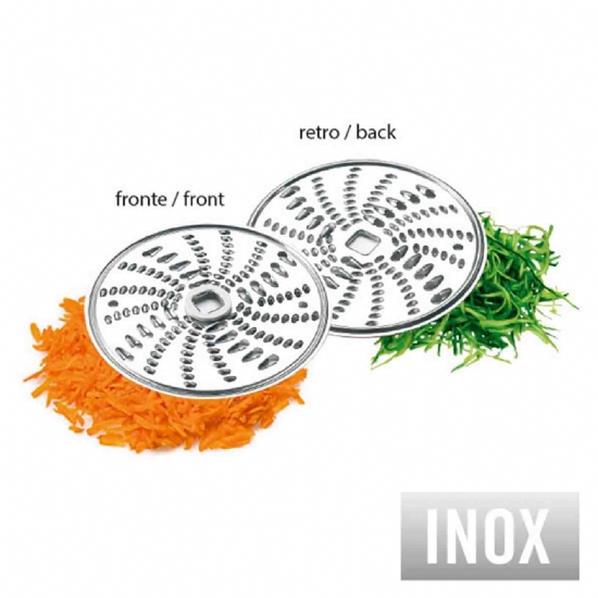 Grattugia Manuale Per Carote Verdure Formaggio Rigamonti Super Shred 2000 - Con 3 Dischi in Acciaio Inox Per Tagliare alla Julienne  - 2