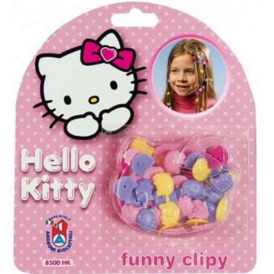 Hello Kitty Funny Clipy  Accessori per Capelli Mollette e Perline - 1