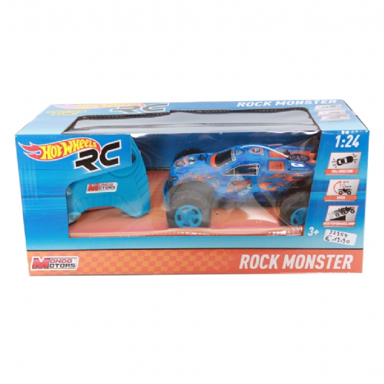 Hot wheels - Rock Monster - Fuoristrada Telecomandato - Blu  Arancione Nero - 1