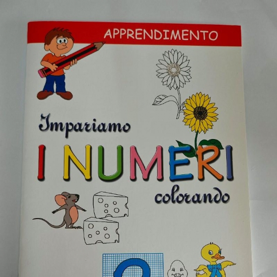 Impariamo i Numeri Colorando 2 Album da Colorare per Bambini  Copertina Flessibile Granata - 1