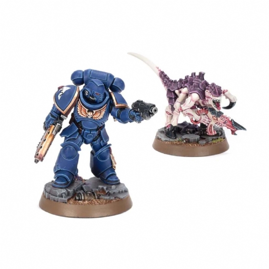 Iniziare a giocare con Warhammer 40000 giornale rivista in Italiano con due miniature Space Marines e Termagant Games Workshop - 2