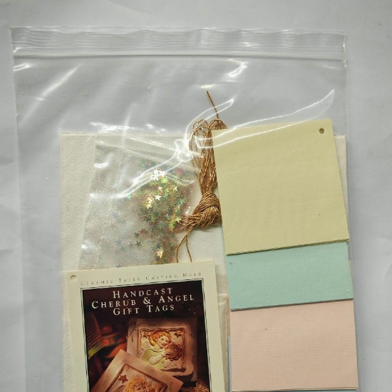 Kit Brown Bag Paper Art Stampo in Ceramica Quadrato 15 cm per Creare Biglietti Auguri da Incorniciare Fatti a Mano Vari Motivi - 2