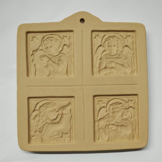 Kit Brown Bag Paper Art Stampo in Ceramica Quadrato 15 cm per Creare Biglietti Auguri da Incorniciare Fatti a Mano Vari Motivi - 2