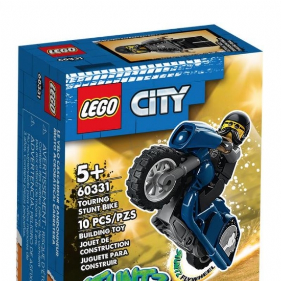 LEGO City Cyber Stuntz Bike 60331 Moto da Touring Carica e Vai per Salti e Acrobazie 5 Anni - 1