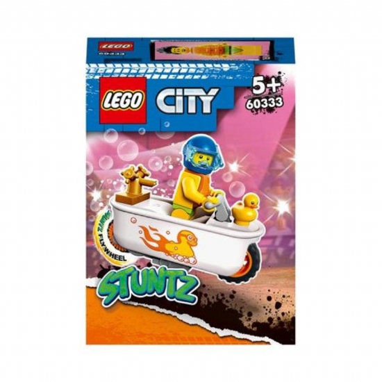 LEGO City Cyber Stuntz Bike 60333 Moto Vasca da Bagno Carica e Vai per Salti e Acrobazie 5 Anni - 1