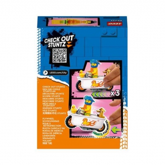 LEGO City Cyber Stuntz Bike 60333 Moto Vasca da Bagno Carica e Vai per Salti e Acrobazie 5 Anni - 2