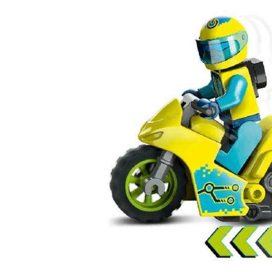 LEGO City Cyber Stuntz Bike 60358 Moto Carica e Vai per Salti e Acrobazie 5 Anni - 2