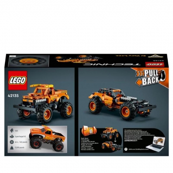 LEGO Technic 42135 Monster Jam El Toro Loco Set 2 in 1 Camion e Macchina Giocattolo per Bambini 7 Anni - 2