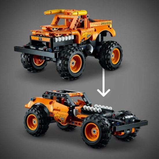LEGO Technic 42135 Monster Jam El Toro Loco Set 2 in 1 Camion e Macchina Giocattolo per Bambini 7 Anni - 2