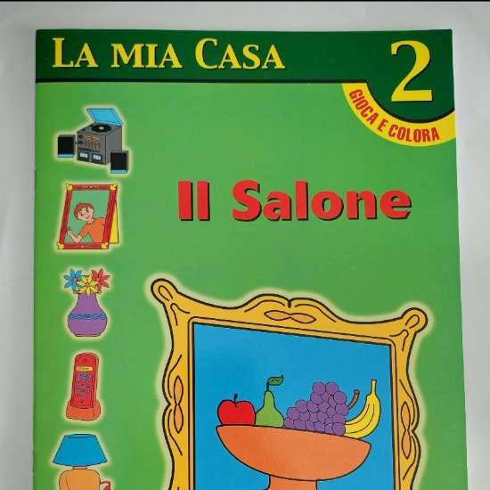 La Mia Casa Il Bagno e Il Salone Volume 2 e 3 Album da Colorare per Bambini  Copertina Flessibile Granata - 2