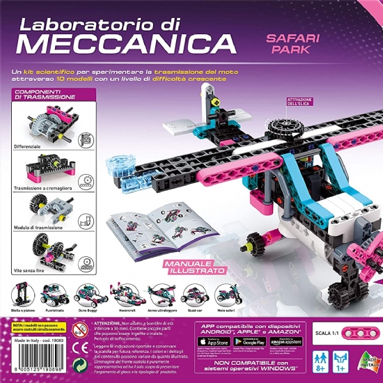Laboratorio di Meccanica - Clementoni - Gioco in Scatola -  Creativit Bambino -Tecno Logica - Safari Park - 2
