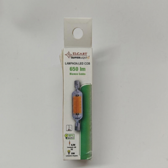 Lampada 06135 Elcart Superlight Led Cob R7S 6 5W 78mm 650Lm 220V Bianco Caldo - 2