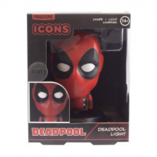 Lampada 3D Led Notturna Deadpool Mercenario Marvel Paladone 10 cm - 2