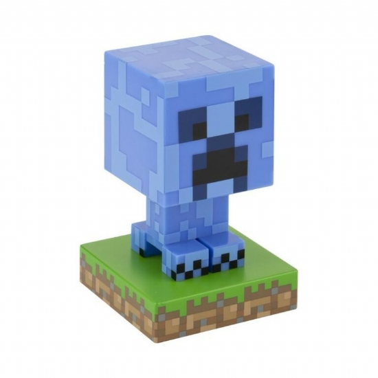Lampada 3D Led Notturna Icona Zombie Charged Creeper Paladone 10 cm - 1