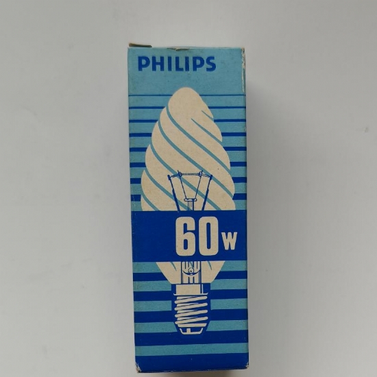 Lampada Philips Candela Oliva Torciglione Chiara Incandescente E14 60W  - 2