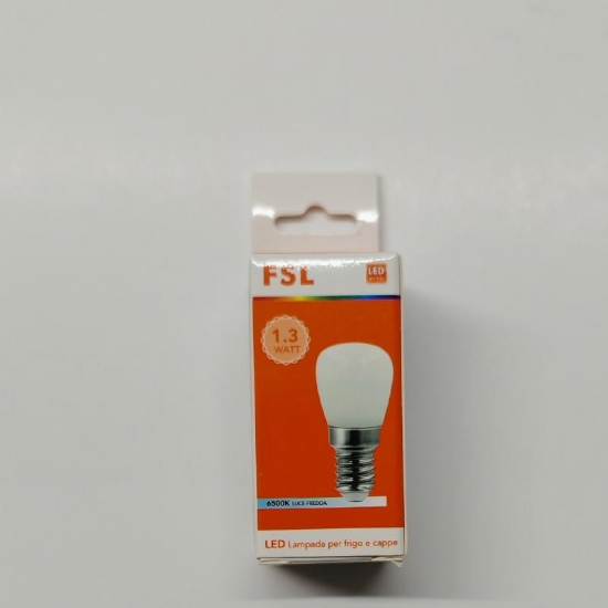 Lampadina  FSL LED 1 3 watt  Lampadina per Frigorifero Cella Freezer Congelatore E14  luce bianca fredda  6500 K - 2