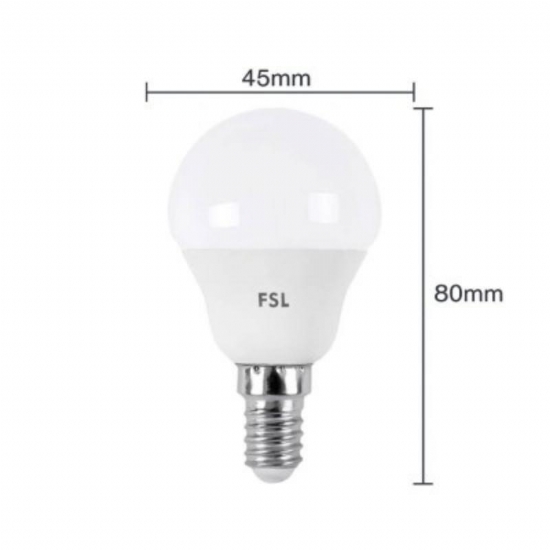 Lampadina  FSL LED 7 5 watt  G45 Bulb E14  luce calda 3000K luce naturale 4000K - 2