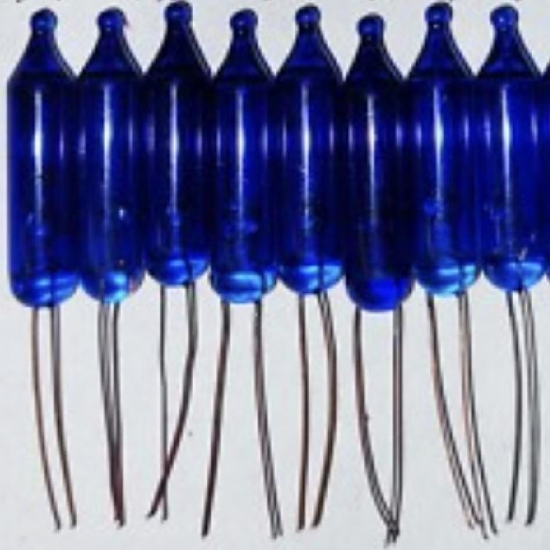 Lampadine Pisellini 24V Incandescenza Luci Natale Presepe 10 Pezzi Colore Blu - 1