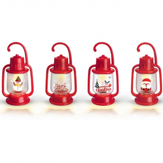 Lanterna Mini Natalizia Lebez 5X10 con  Luce Calda e Gancio Appendibile - 1