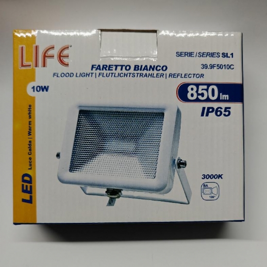 Life 399F5010 Faretto Bianco SL1 Led 10W IP65 3000K 4000K 6500K 850lm 900lm 950lm - 2