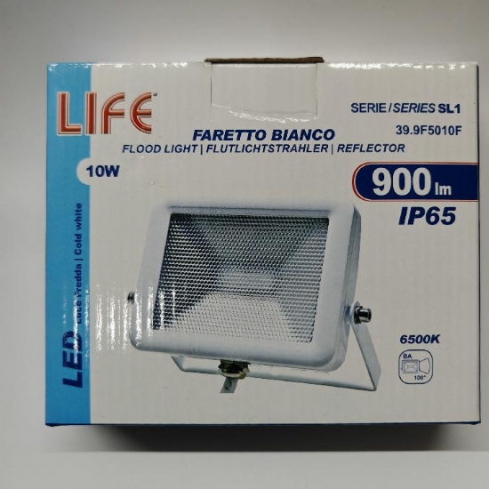 Life 399F5010 Faretto Bianco SL1 Led 10W IP65 3000K 4000K 6500K 850lm 900lm 950lm - 2