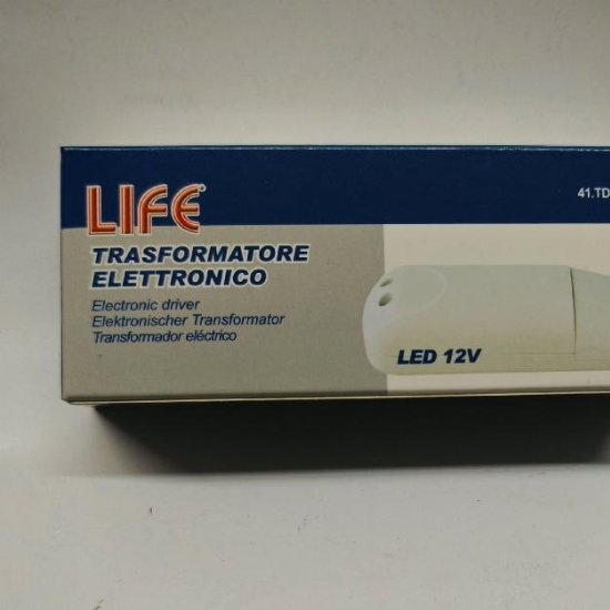 Life 41TD01512 Trasformatore Elettronico per Lampade Led 12V INPUT 220Vac 14W max - 2