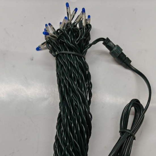 Luci Natale Catena 37 Lampadine Subminiature 6 5V  Blu per Uso Interno Allungabile - 1