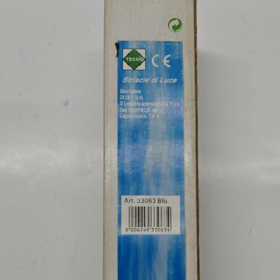 Luci Natale Catena 37 Lampadine Subminiature 6 5V  Blu per Uso Interno Allungabile - 2