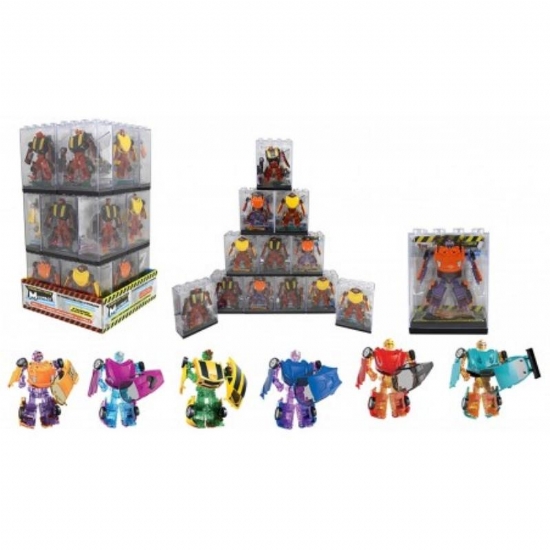 Megabot Trasformabili Robot Veicolo Modelli Assortiti Confezione Impilabile - 1