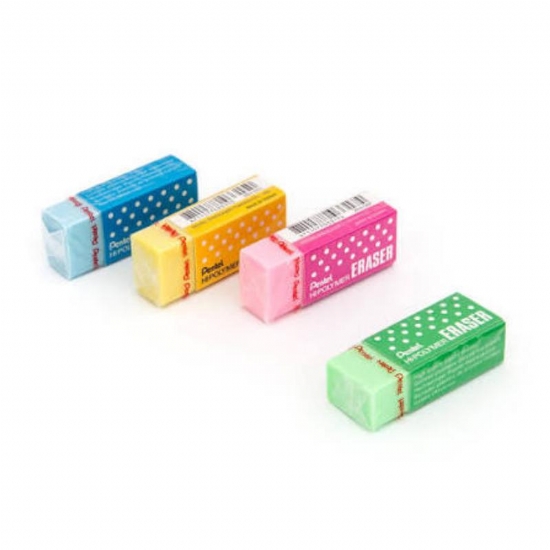  Mini Gomme  HiPolymer Pentel Eraser Colori Assortiti - 2