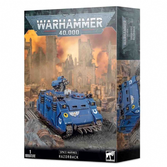 Miniatura Warhammer Razorback degli Space Marines Rhino bande da guerra Ultramarines Games Workshop - 1