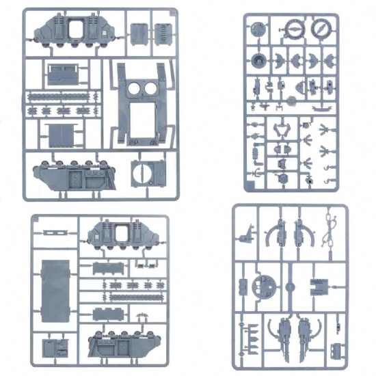 Miniatura Warhammer Razorback degli Space Marines Rhino bande da guerra Ultramarines Games Workshop - 2