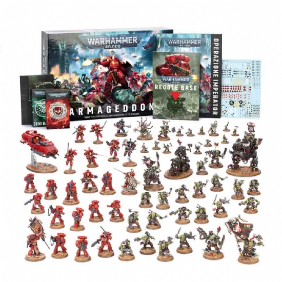 Miniature Armageddon Warhammer 40000 Nuova Edizione in Italiano con Space Marines Blood Angels e Orki box 40k ITA - 2
