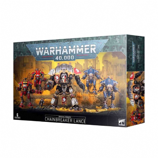 Miniature Battleforce Warhammer Imperial Knights Lancia Spezzacatene Chainbreaker Lance bande da guerra Imperiali Games Workshop - 1
