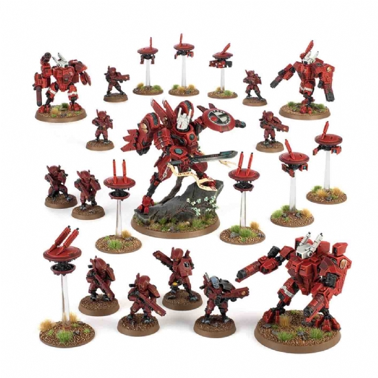 Miniature Boarding Patrol Tau Farsight Lungosguardo Pattuglia Dabbordaggio Arks of Omen - 2