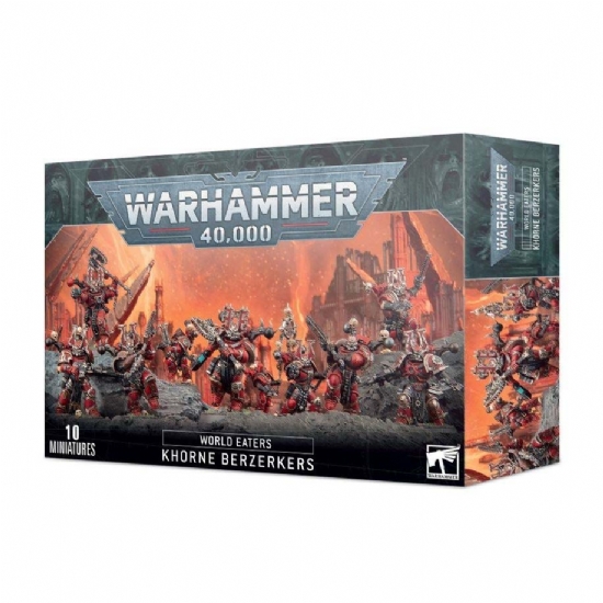 Miniature Space Marines Chaos Worls Eaters Khorne Berzerkers Games Workshop Warhammer 40k - 1