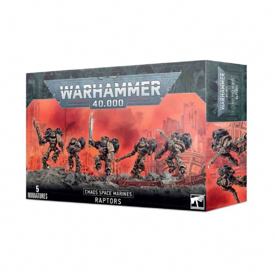 Miniature Warhammer Armata dei Chaos Space Marines Raptors bande da guerra demoni Games Workshop - 1